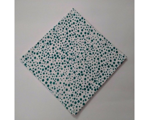 Crazy Green - 12" POLKA DOT Unisex Men Women Pocket Square Handkerchief Hanky - 100% Cotton
